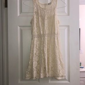 Cream Lace dress size XL